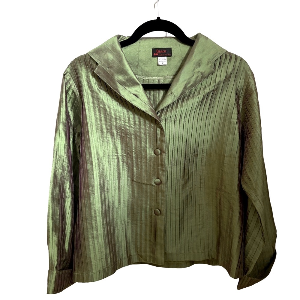 Gracie Silk Blouse/Jacket – Small – Worn Once (EUC)